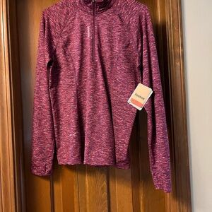 Reebok Dark Purple Half-Zip Pullover